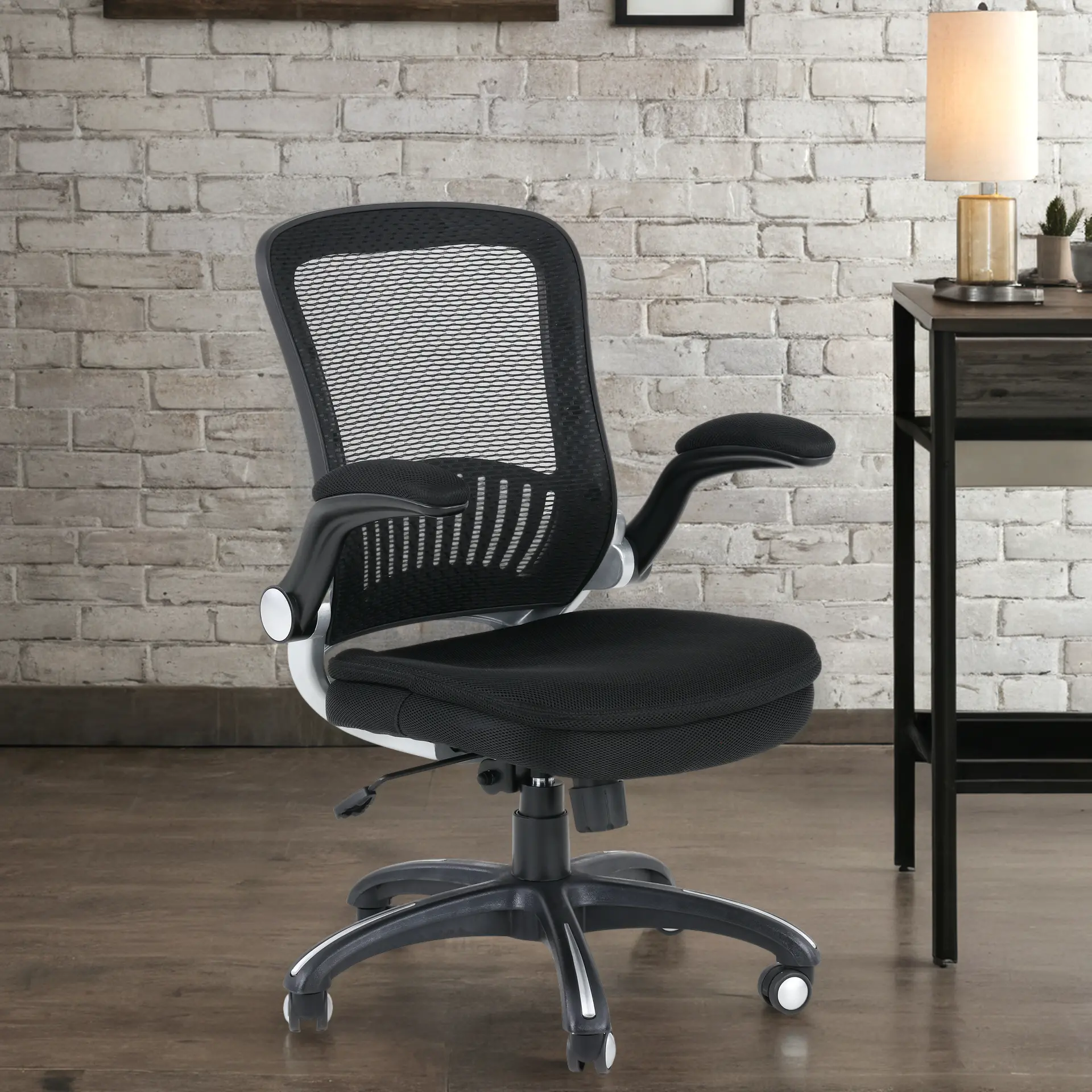Parker Black Mesh Desk Chair-2