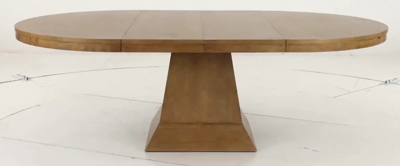 Vaughn Light Brown Round Dining Table-10