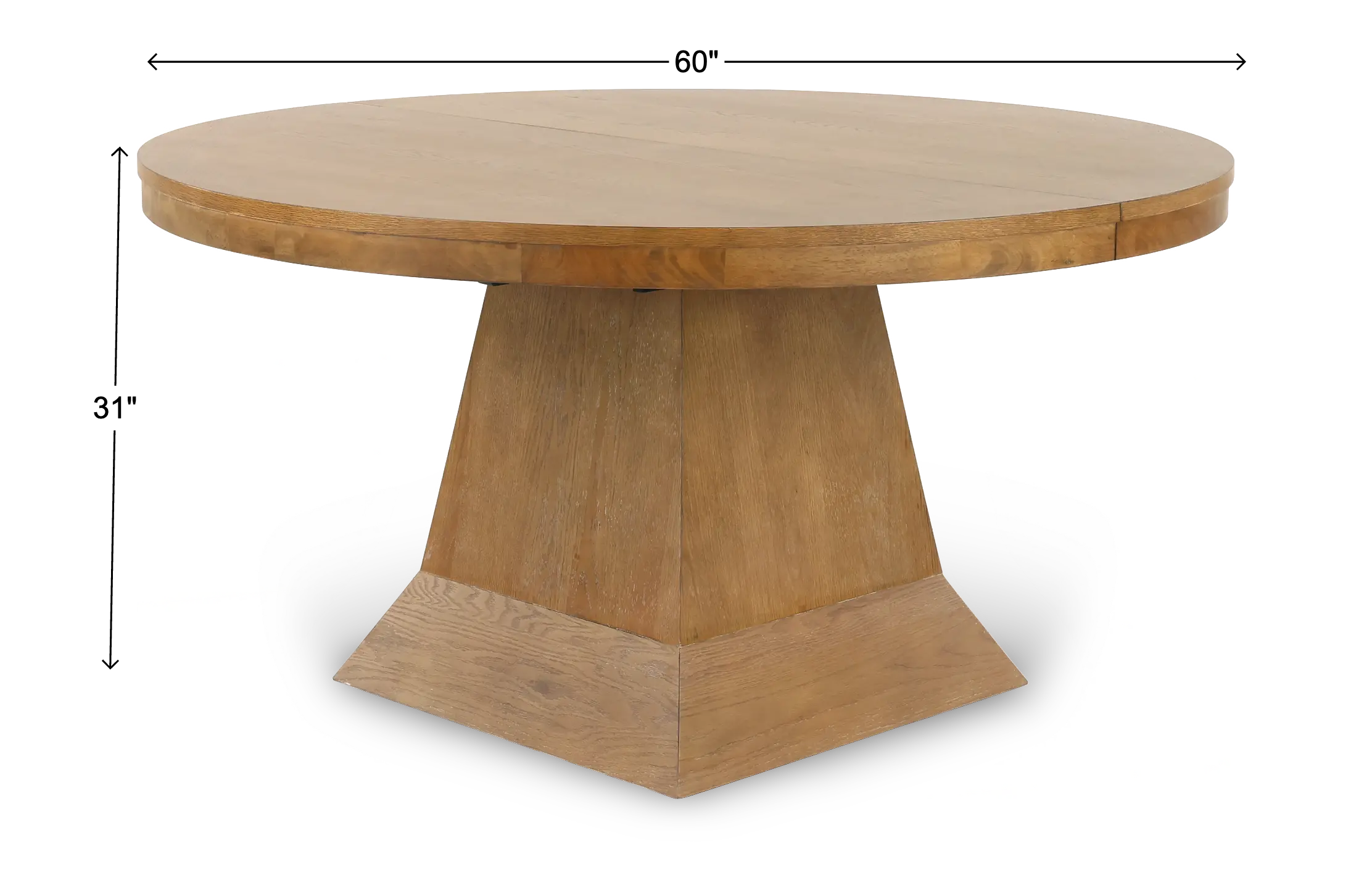 Vaughn Light Brown Round Dining Table-4