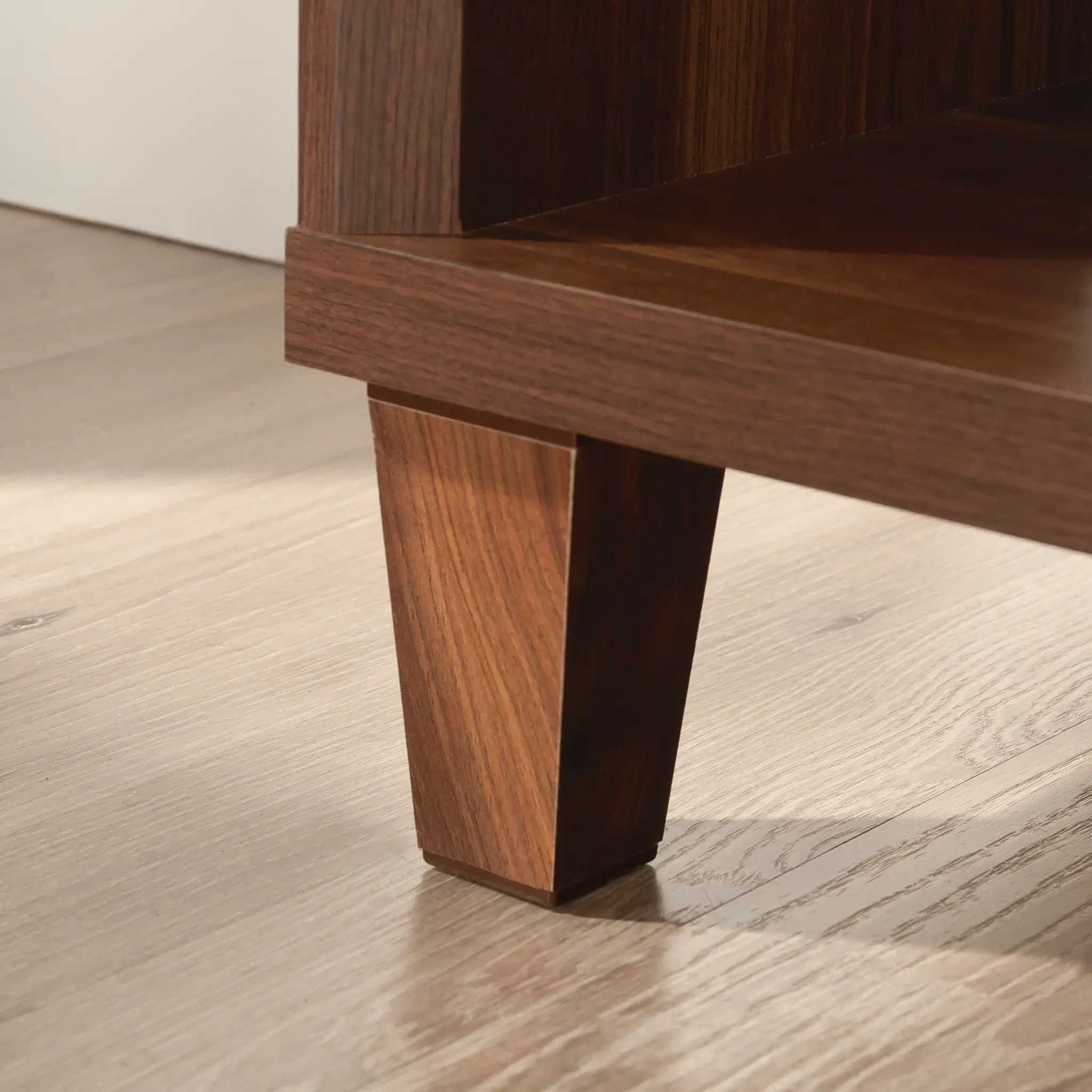 Walnut Brown Display Bookcase-4