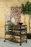 Black Kitchen Cart