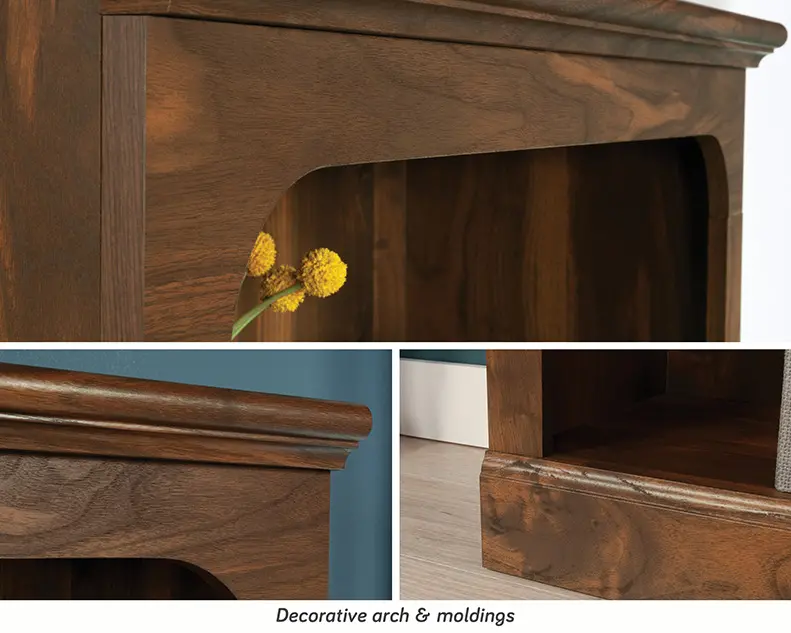 Walnut Brown Bookcase-7