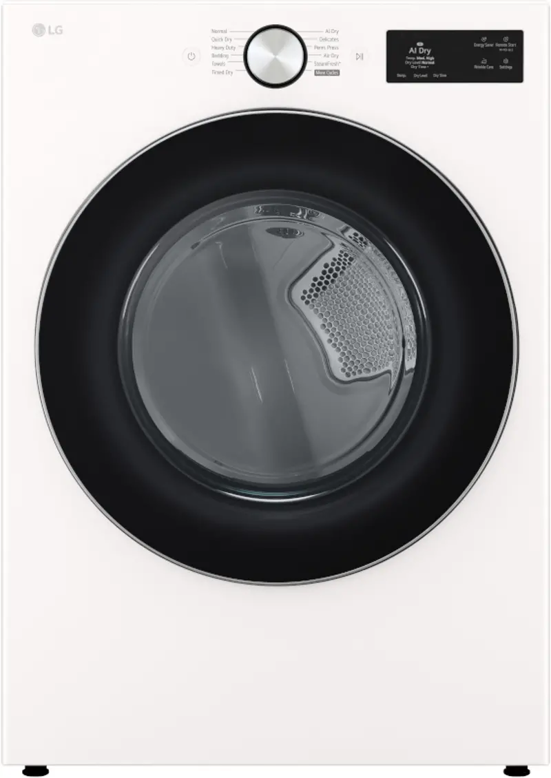 LG 7.4 Cu Ft Ultra Large Capacity Smart Electric Dryer - White