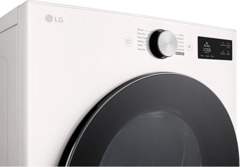DLEX5800A LG 7.4 Cu Ft Ultra Large Capacity Smart Electric Dryer - White-9