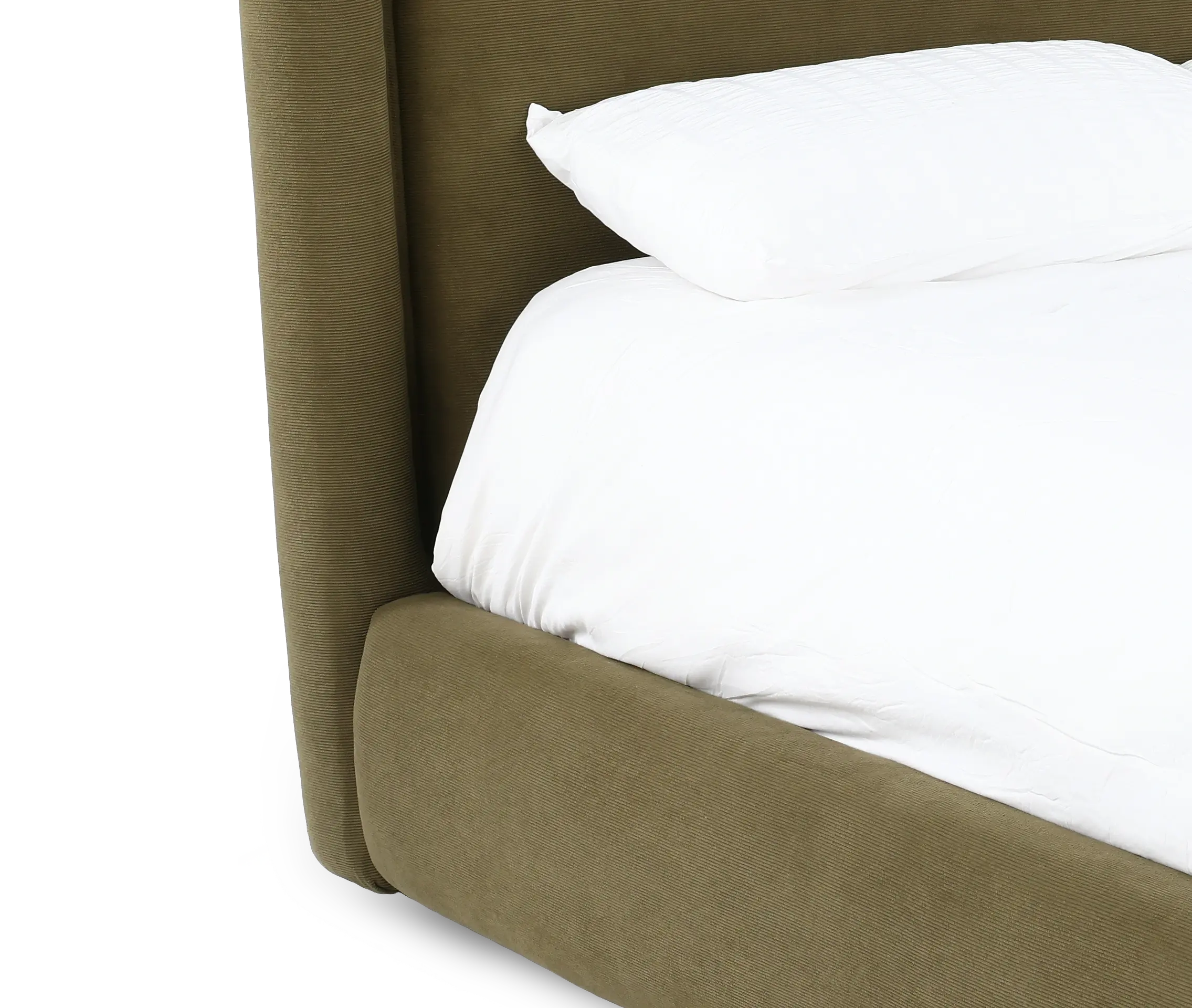 Summit Moss Green Upholstered Queen Bed-7