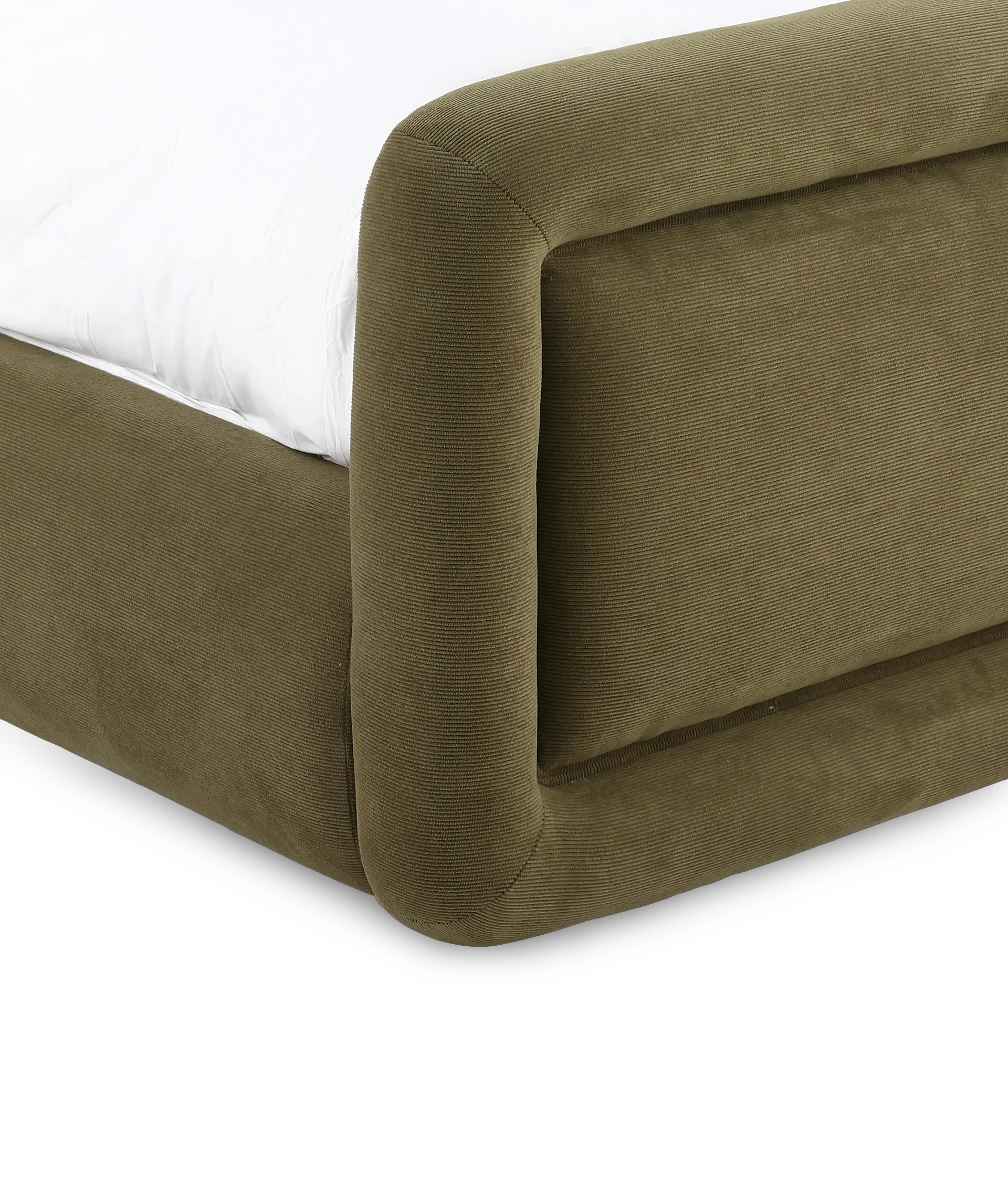 Summit Moss Green Upholstered Queen Bed-9