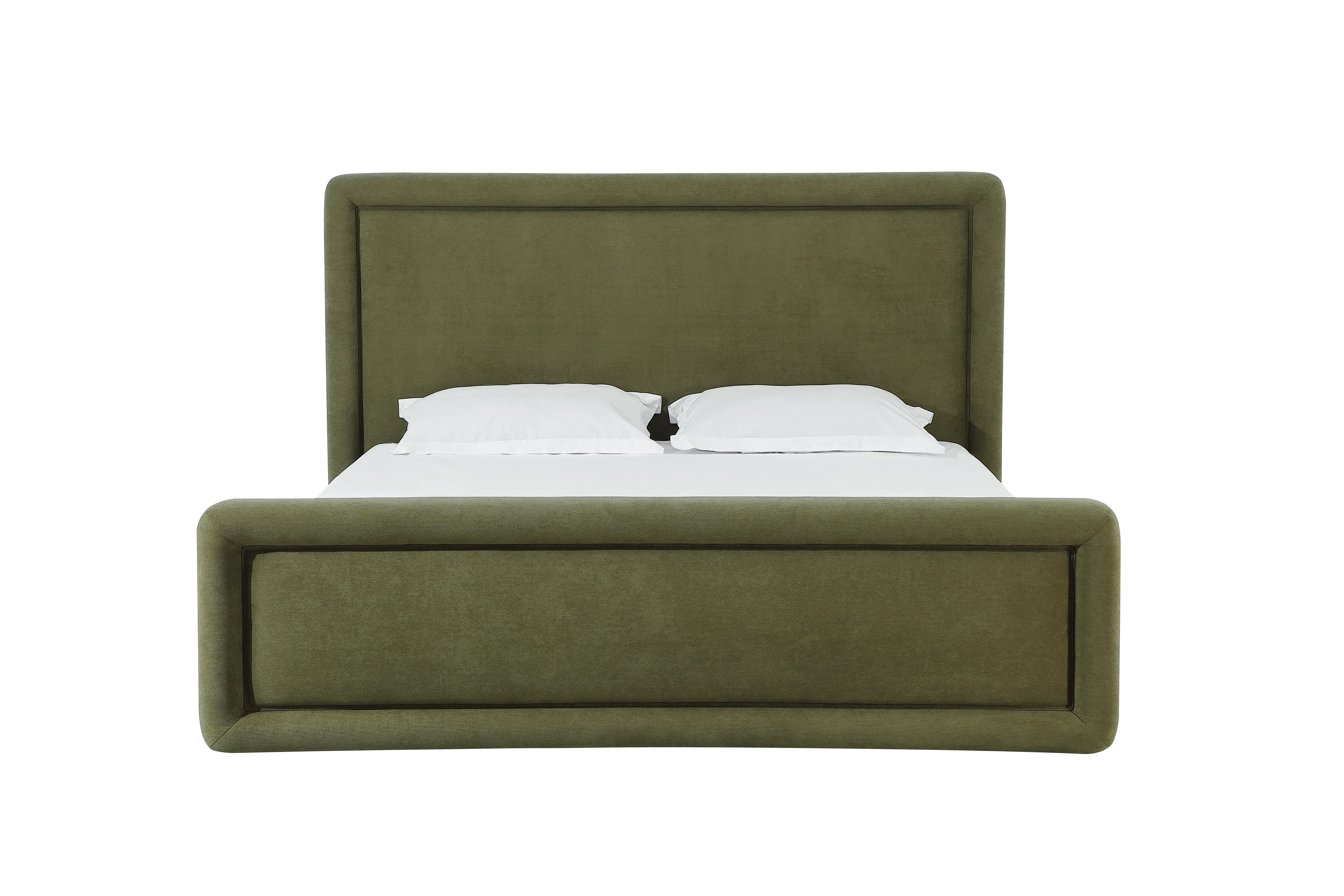 Summit Moss Green Upholstered King Bed-4