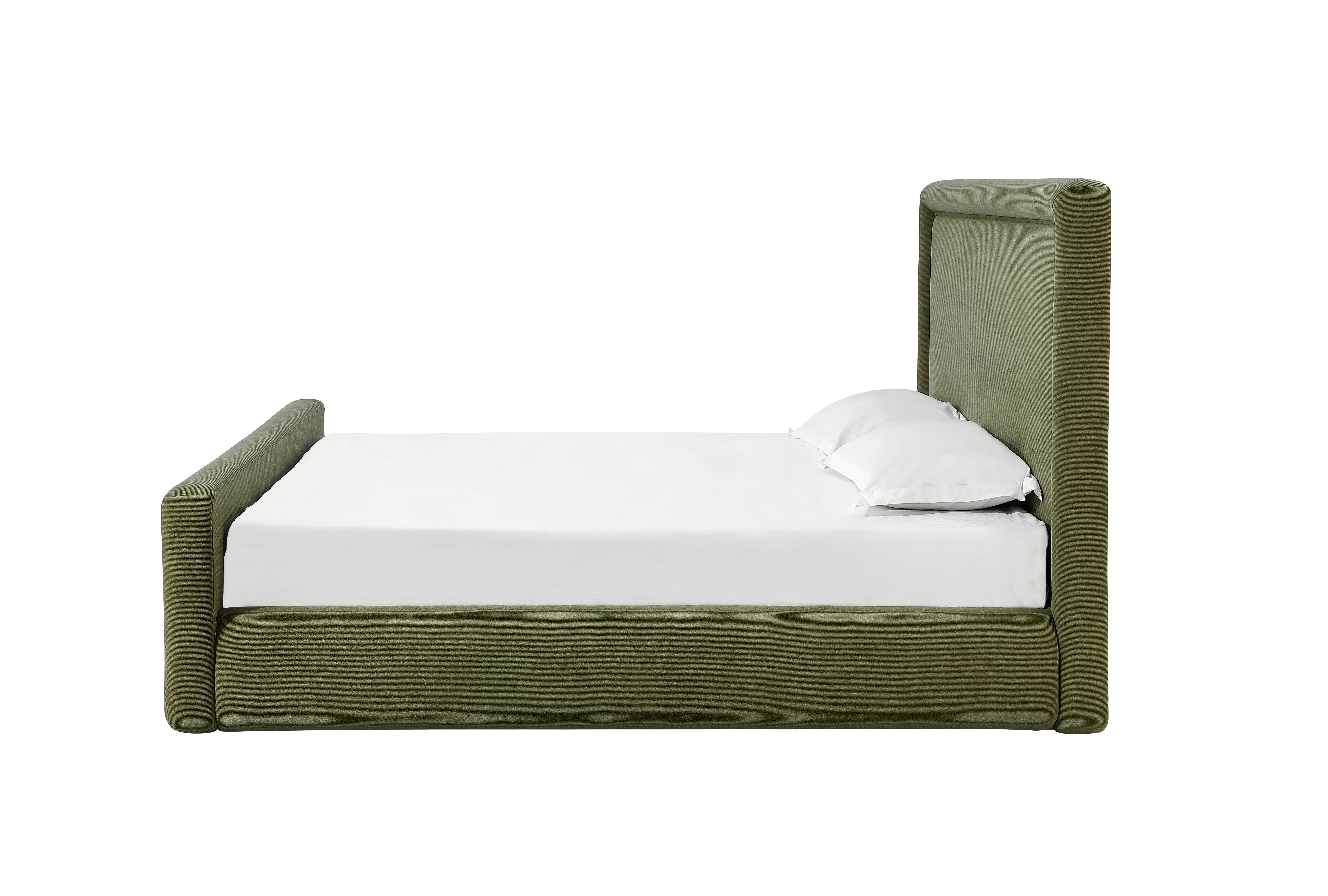 Summit Moss Green Upholstered King Bed-7