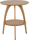 Lax Light Brown End Table