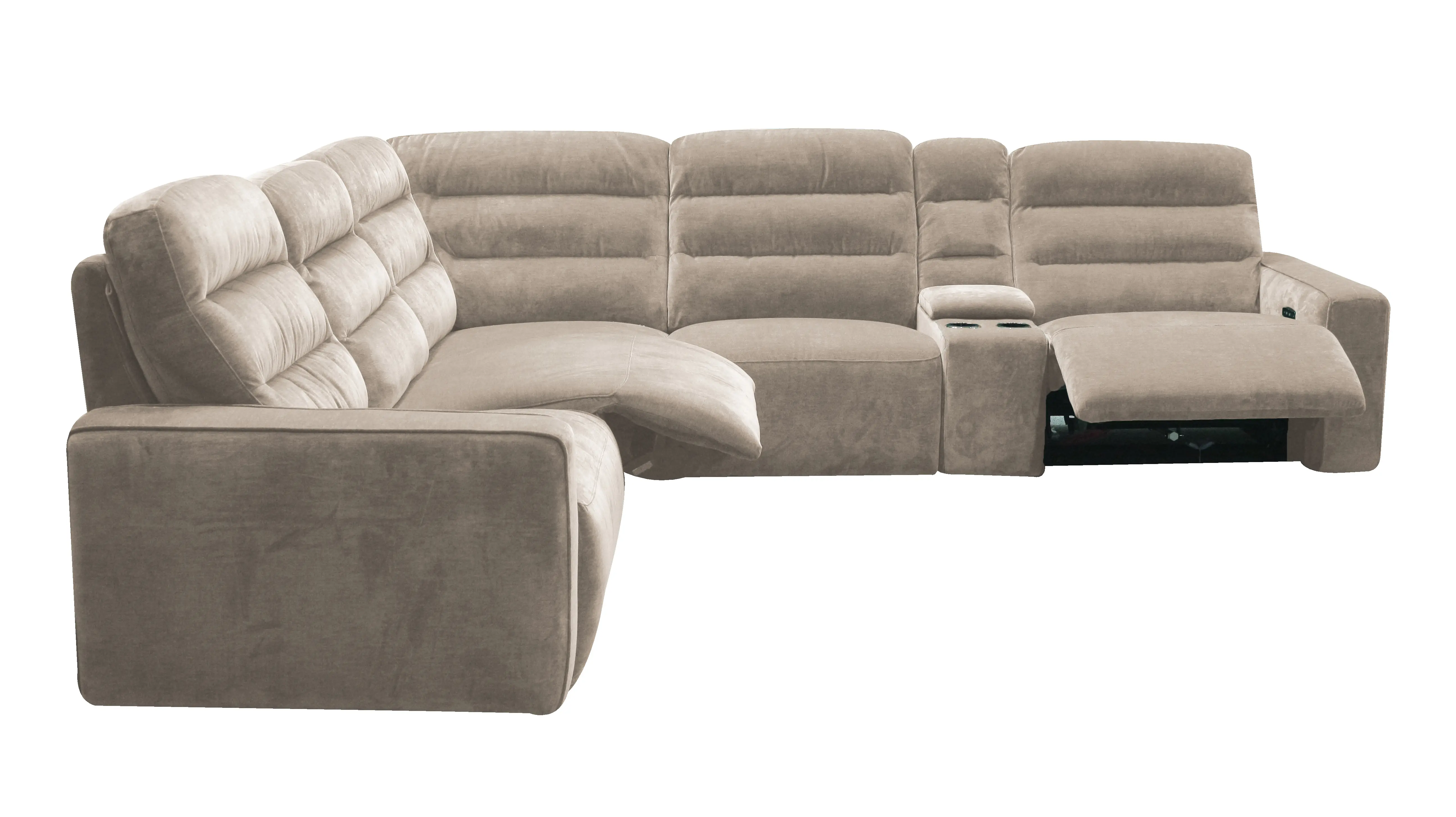 Celeste Mushroom Beige 6 Piece Power Reclining Sectional-7