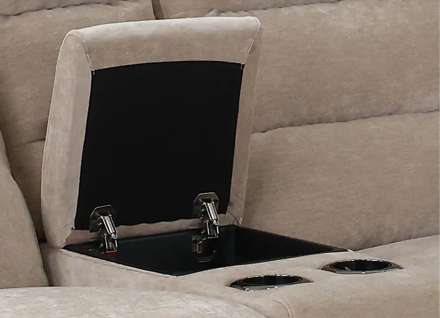 Celeste Mushroom Beige 6 Piece Power Reclining Sectional-9