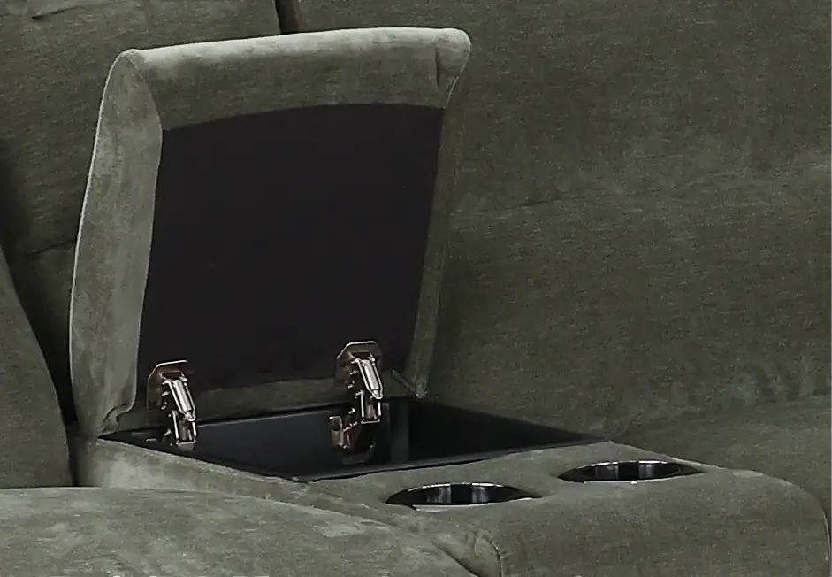 Celeste Forest Green 6 Piece Power Reclining Sectional-9