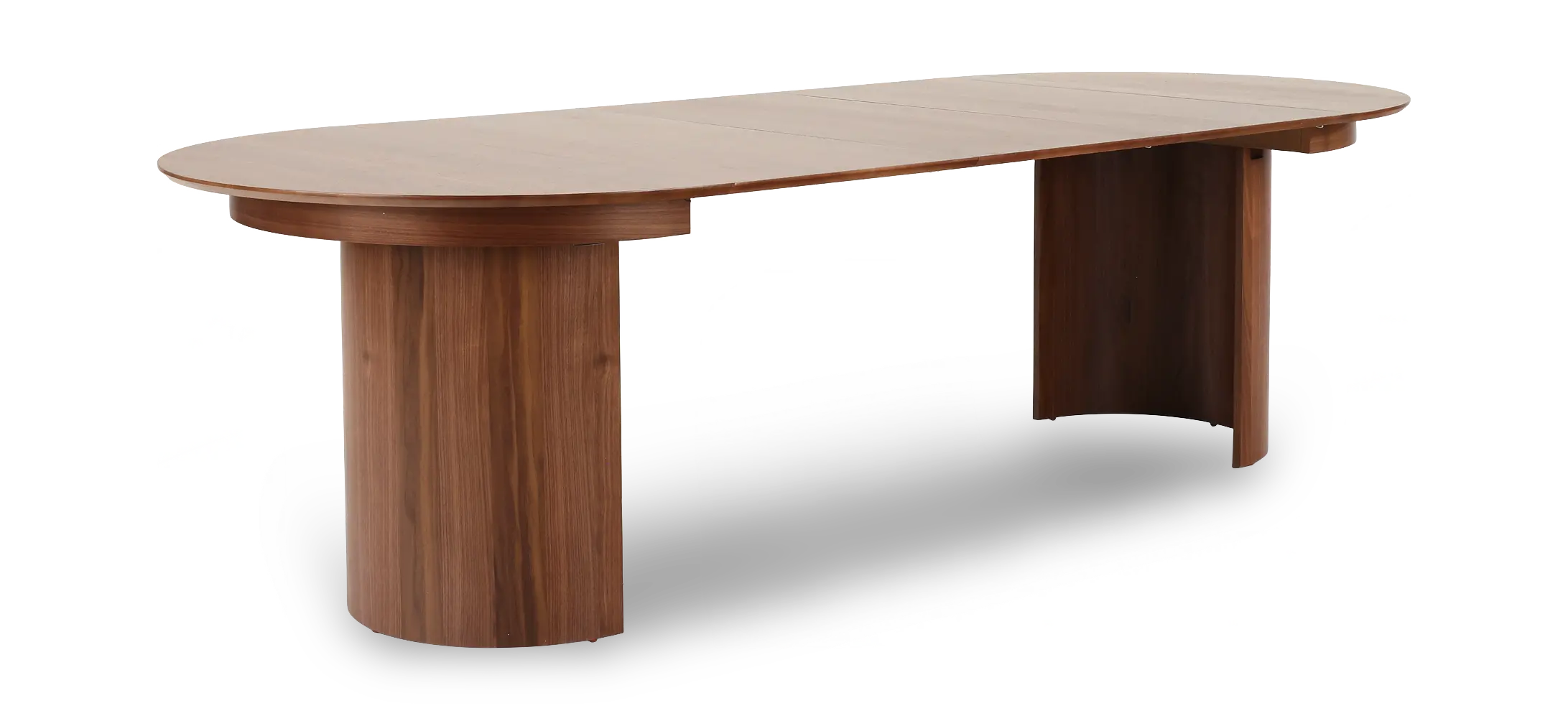 Eclipse Walnut Round Extendable Dining Table-2