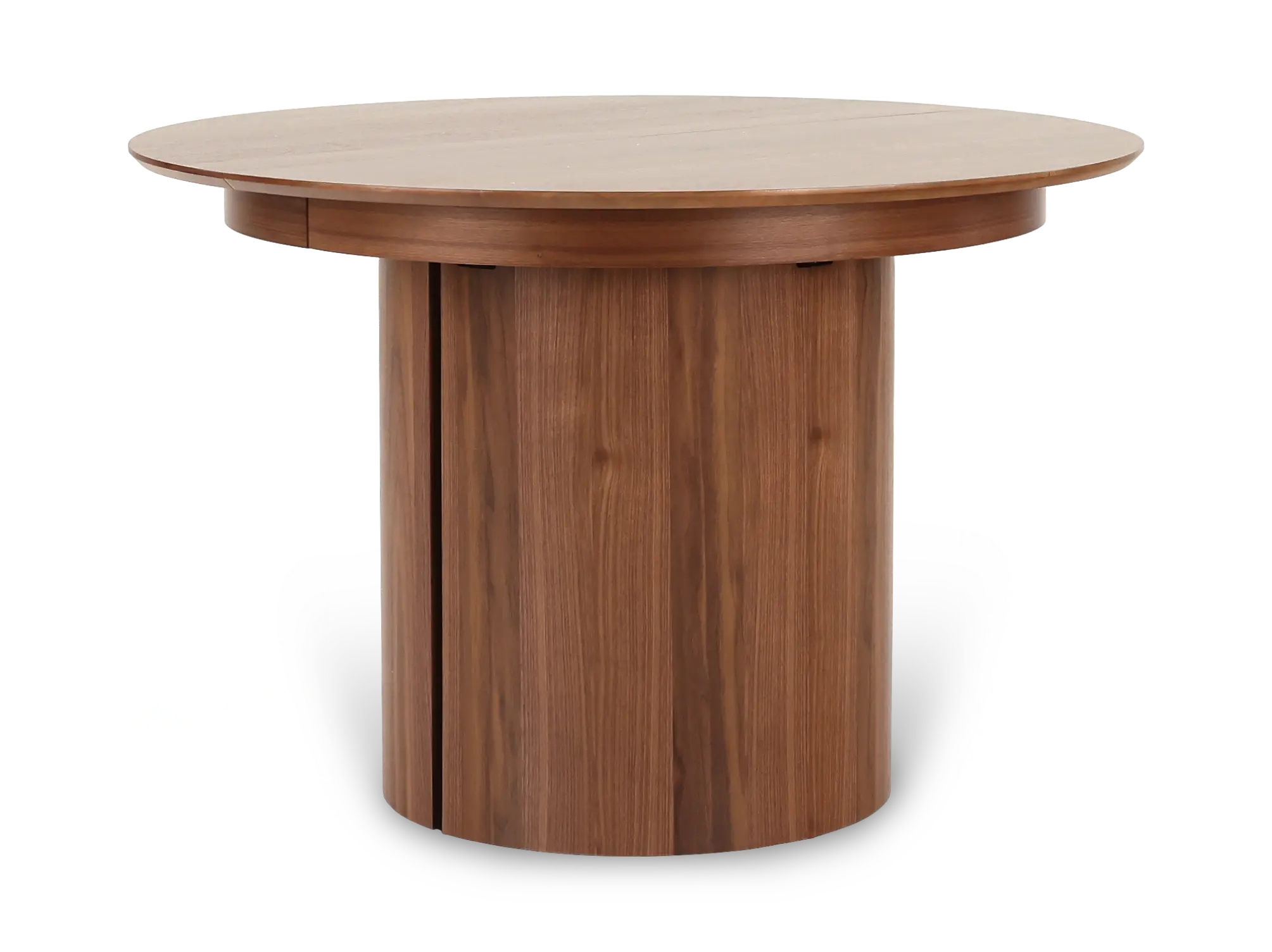 Eclipse Walnut Round Extendable Dining Table-5