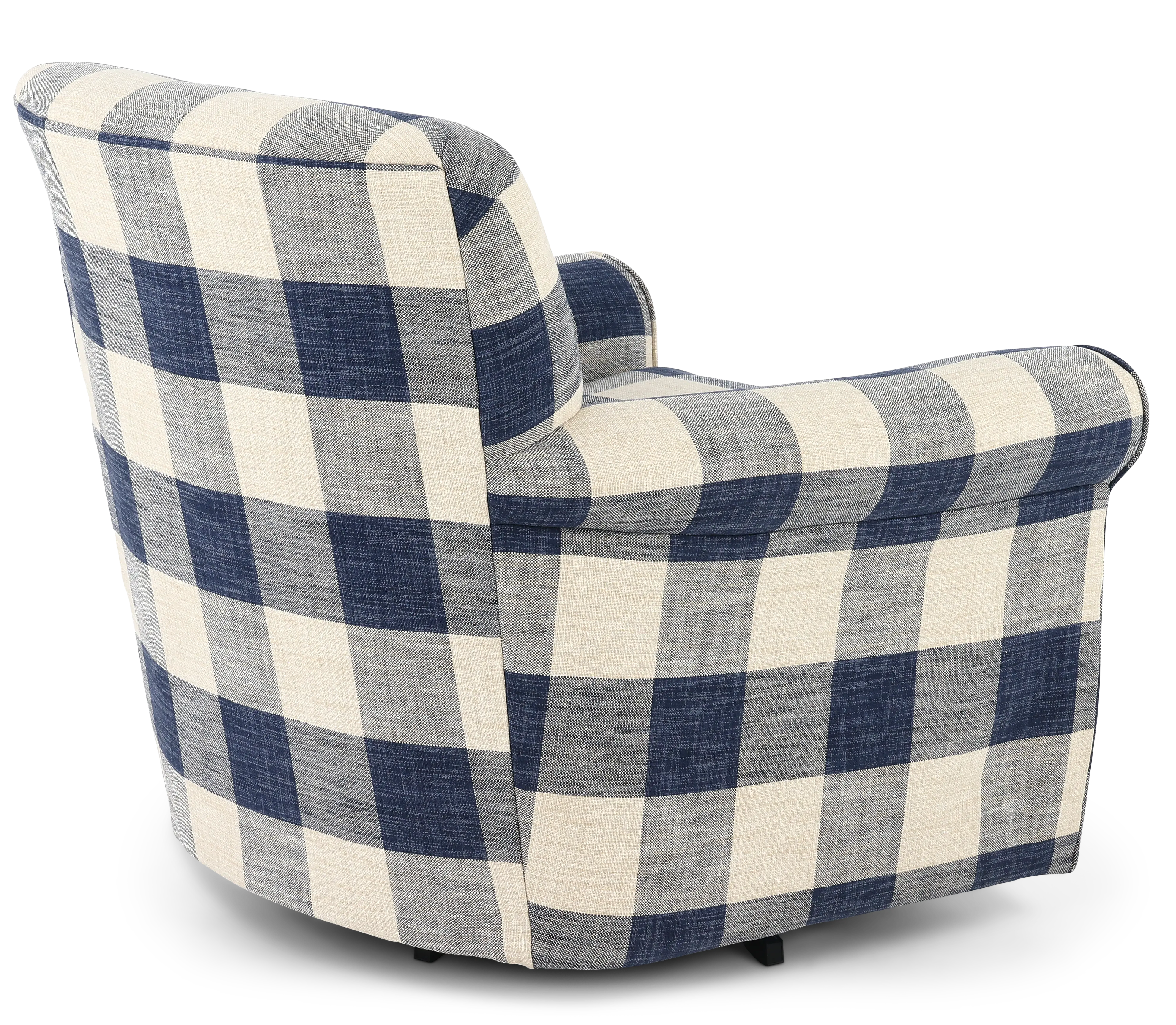 Adam Plaid Swivel Accent Chair-6