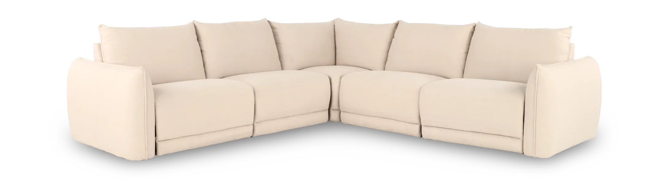 Cambridge Cream 5 Piece Power Reclining Sectional-1