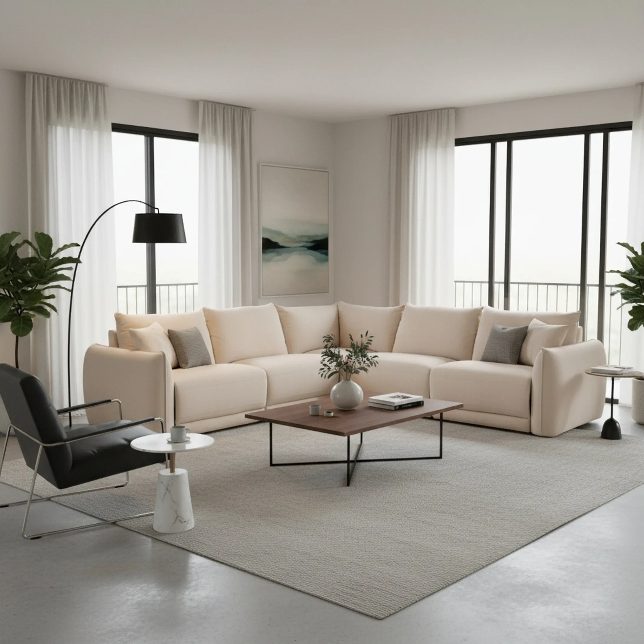 Cambridge Cream 5 Piece Power Reclining Sectional-8