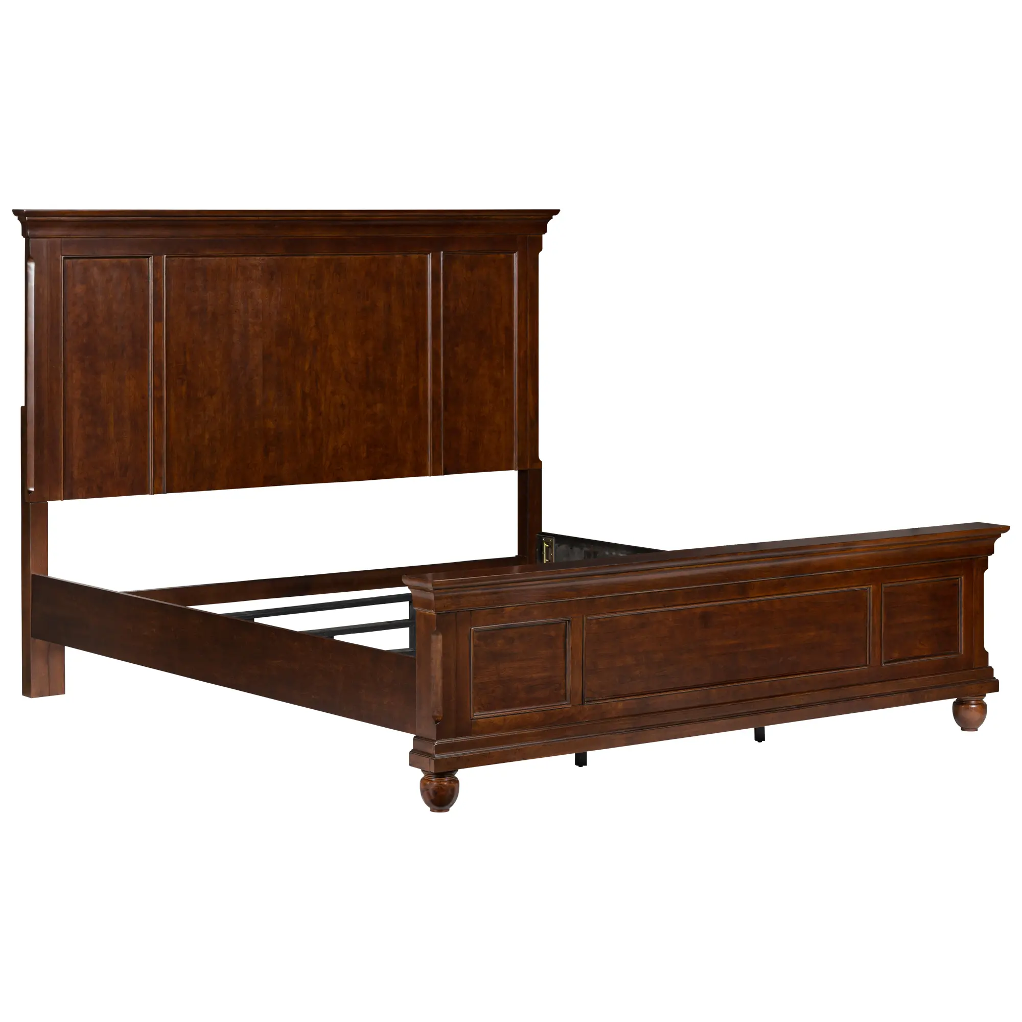 589-BED5/0 Traditions Cherry Brown Queen Bed-1