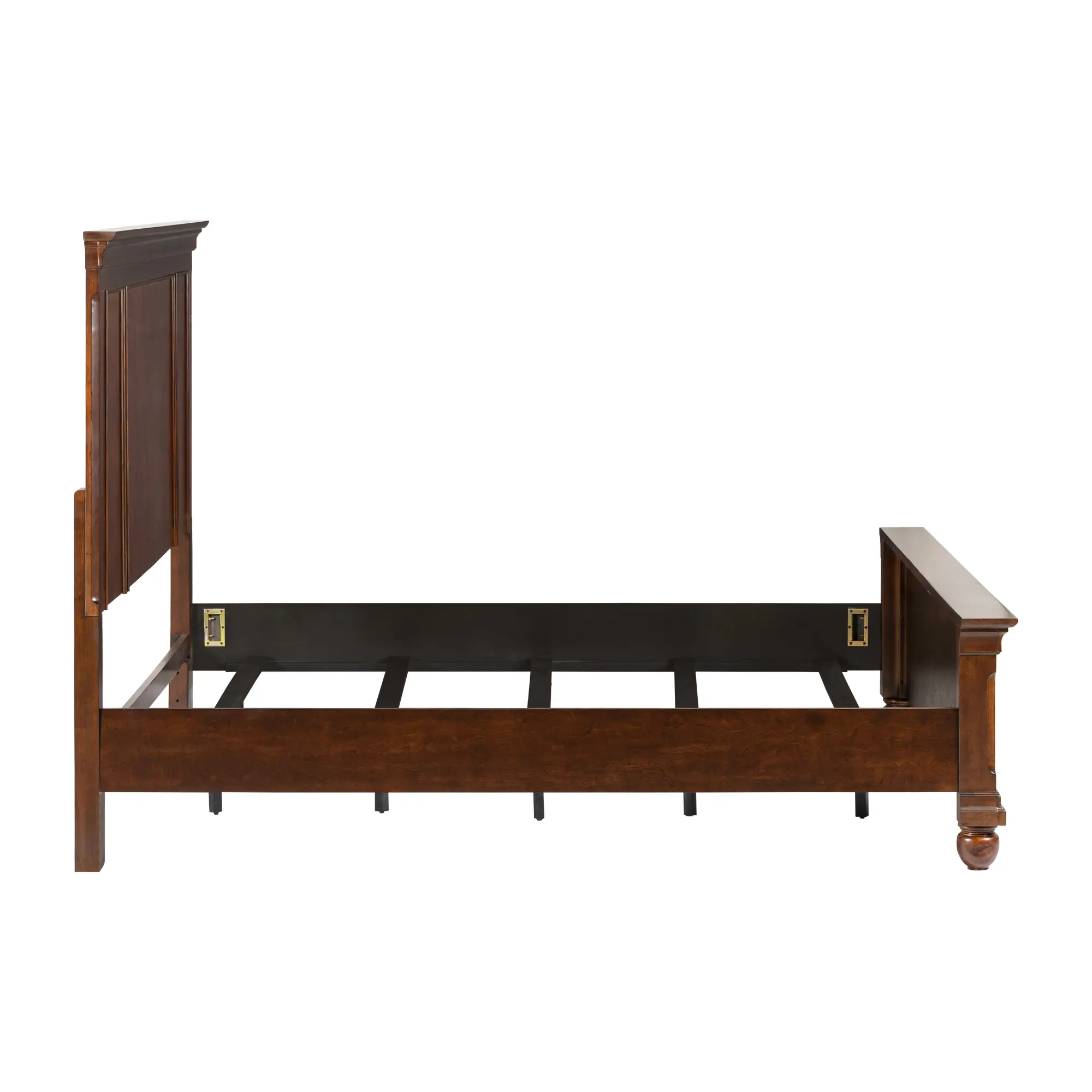 589-BED5/0 Traditions Cherry Brown Queen Bed-3