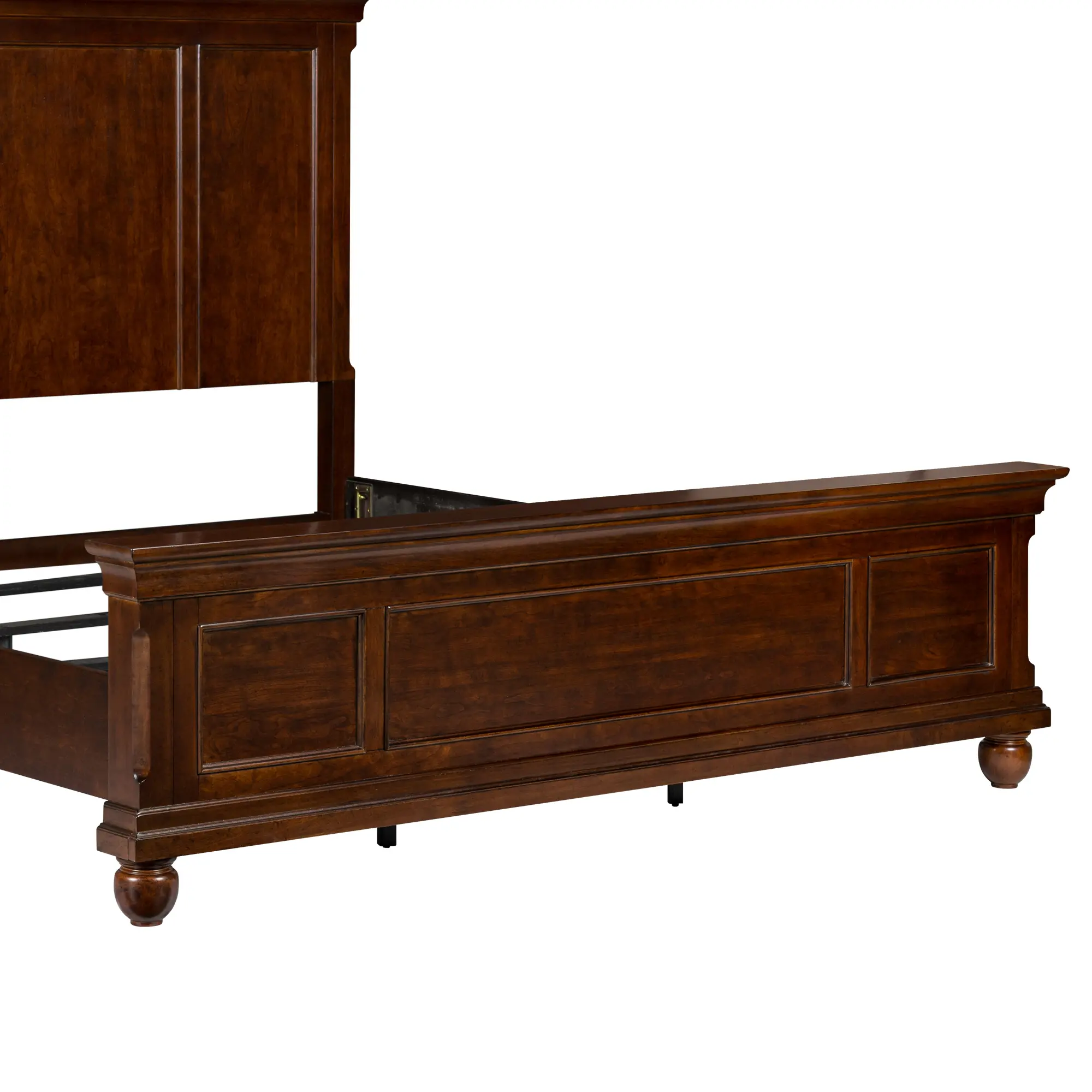 589-BED5/0 Traditions Cherry Brown Queen Bed-5