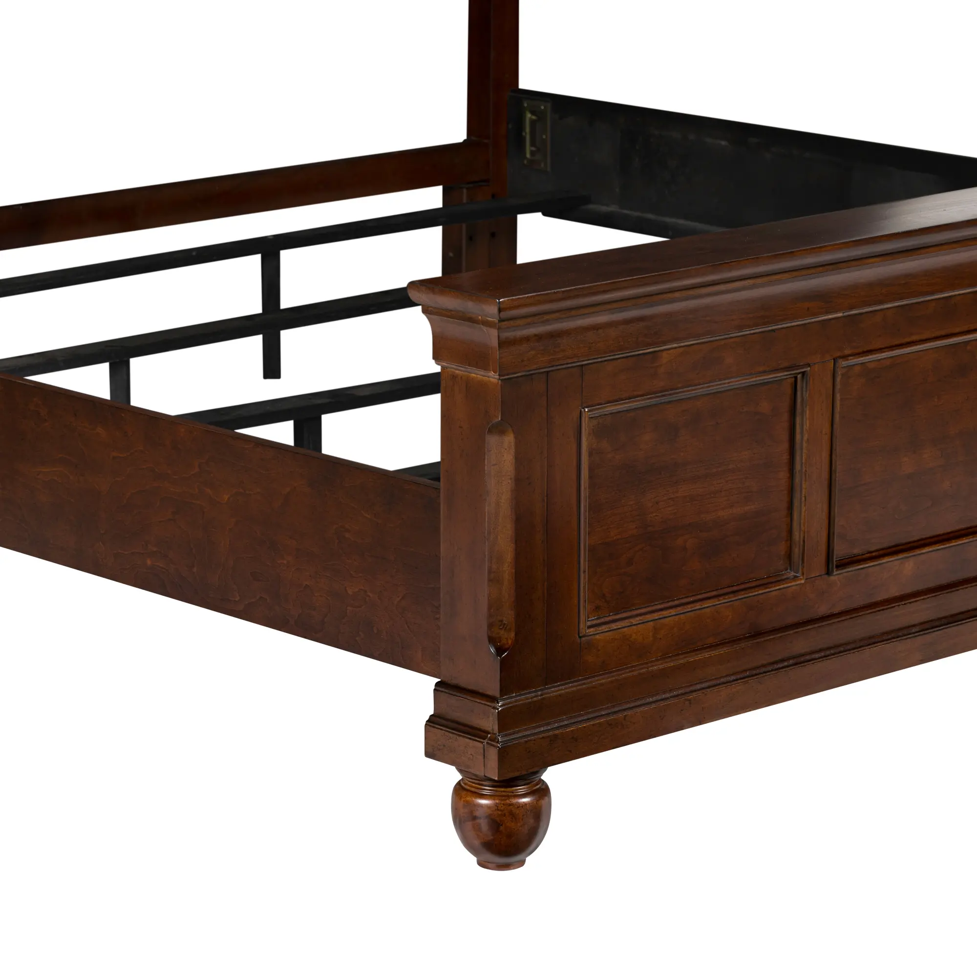 589-BED5/0 Traditions Cherry Brown Queen Bed-6