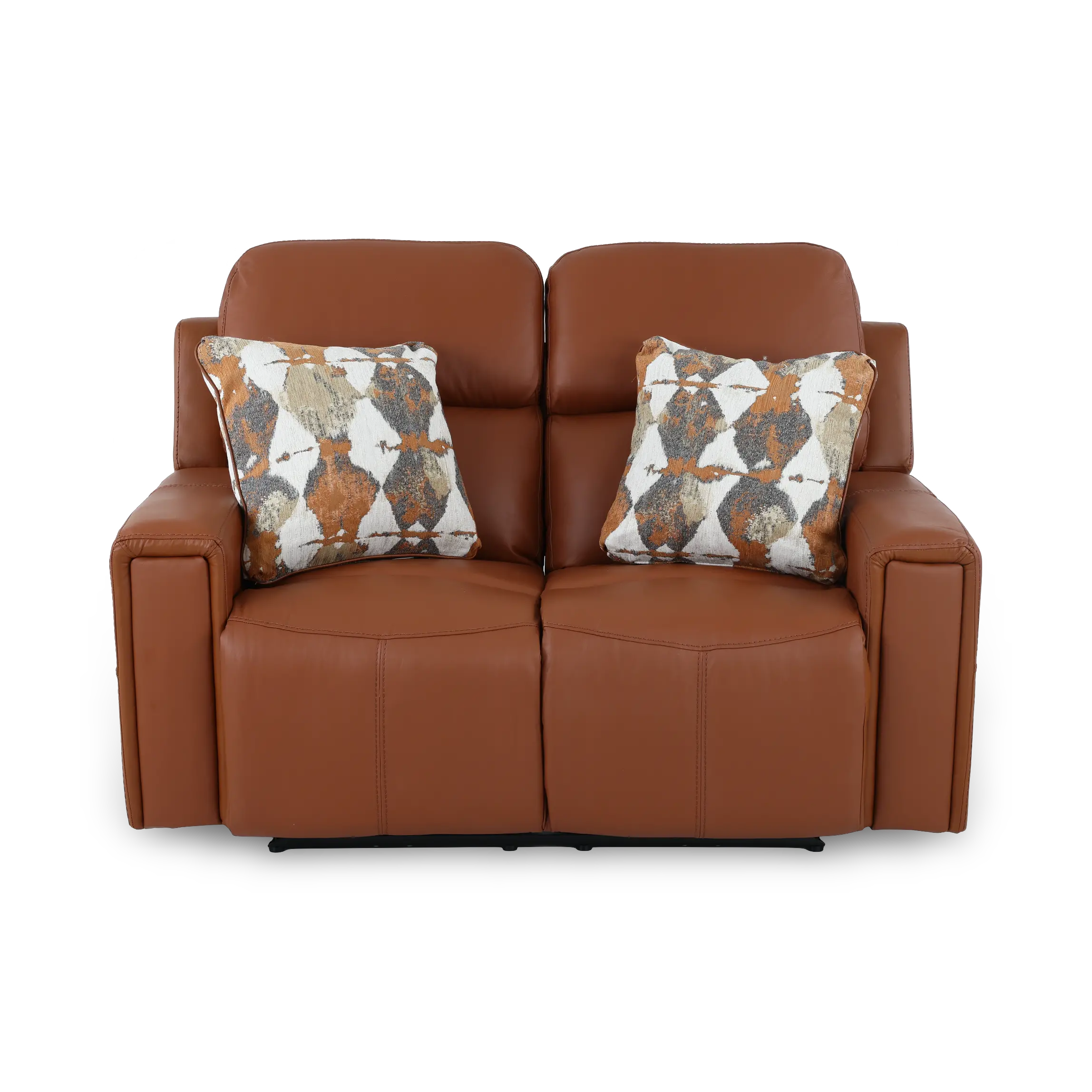 63152/1286-26/3086-26 Arezzo Whiskey Brown Leather Power Reclining Loveseat-1