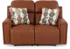 63152/1286-26/3086-26 Arezzo Whiskey Brown Leather Power Reclining Loveseat