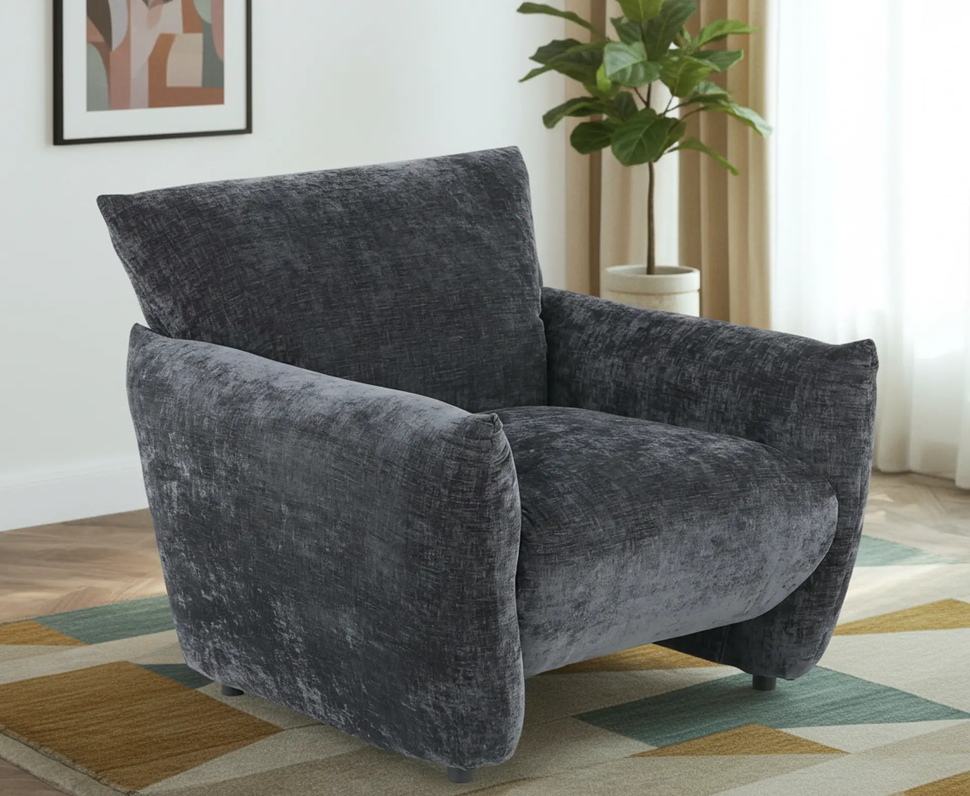 Atlas Black Accent Chair-2