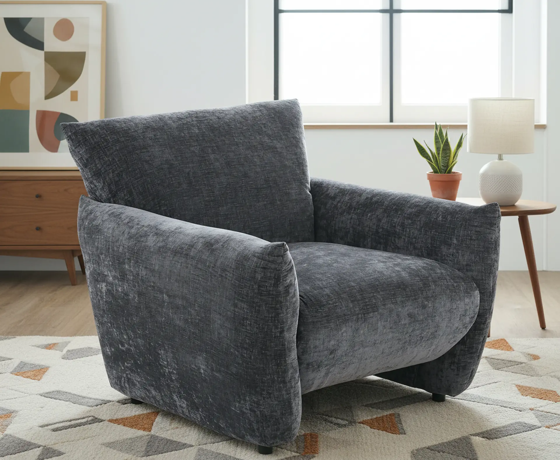 Atlas Black Accent Chair-9