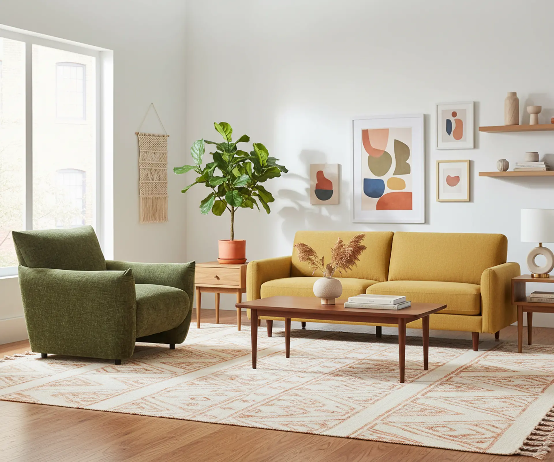 Atlas Olive Green Accent Chair-10
