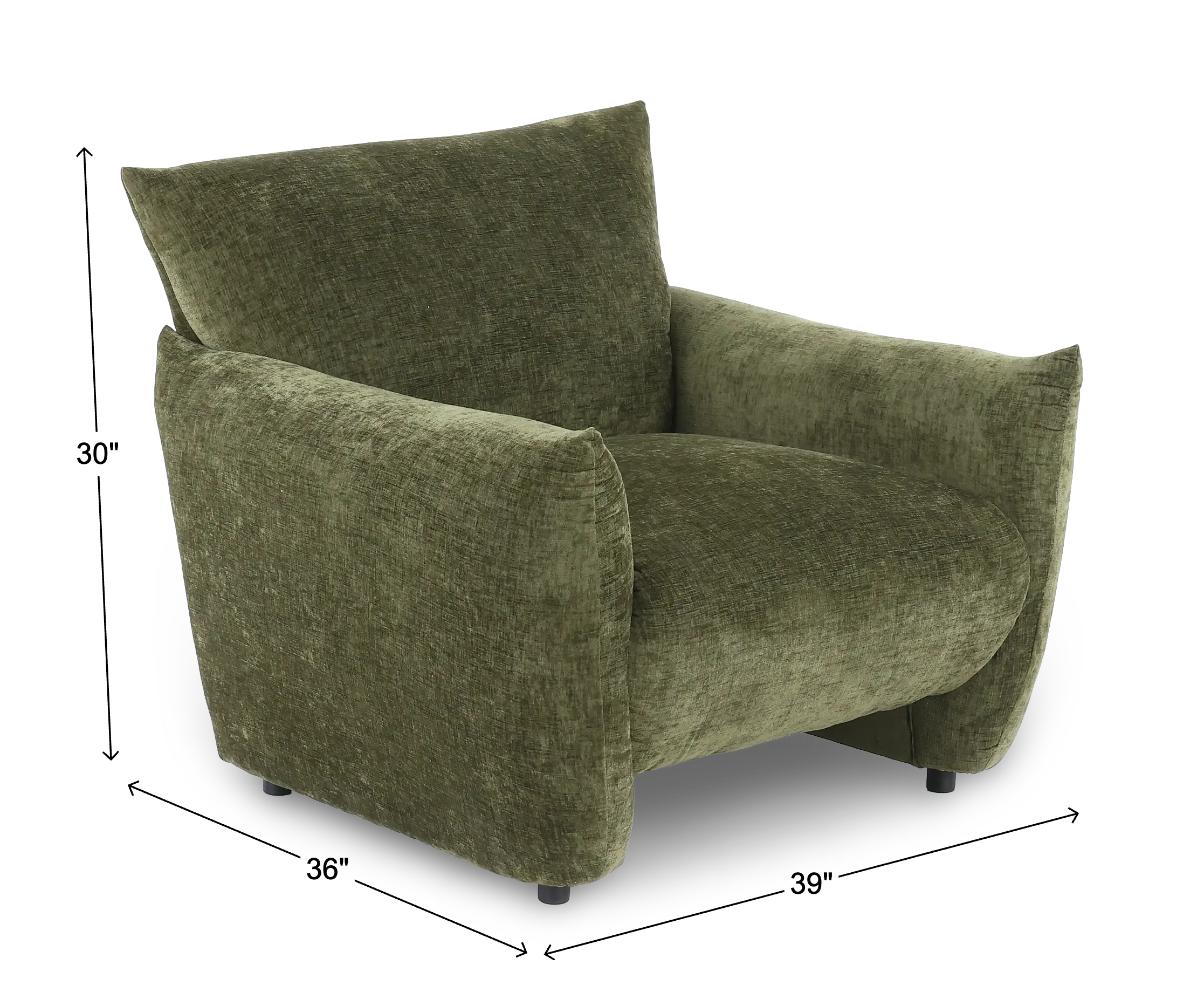 Atlas Olive Green Accent Chair-3
