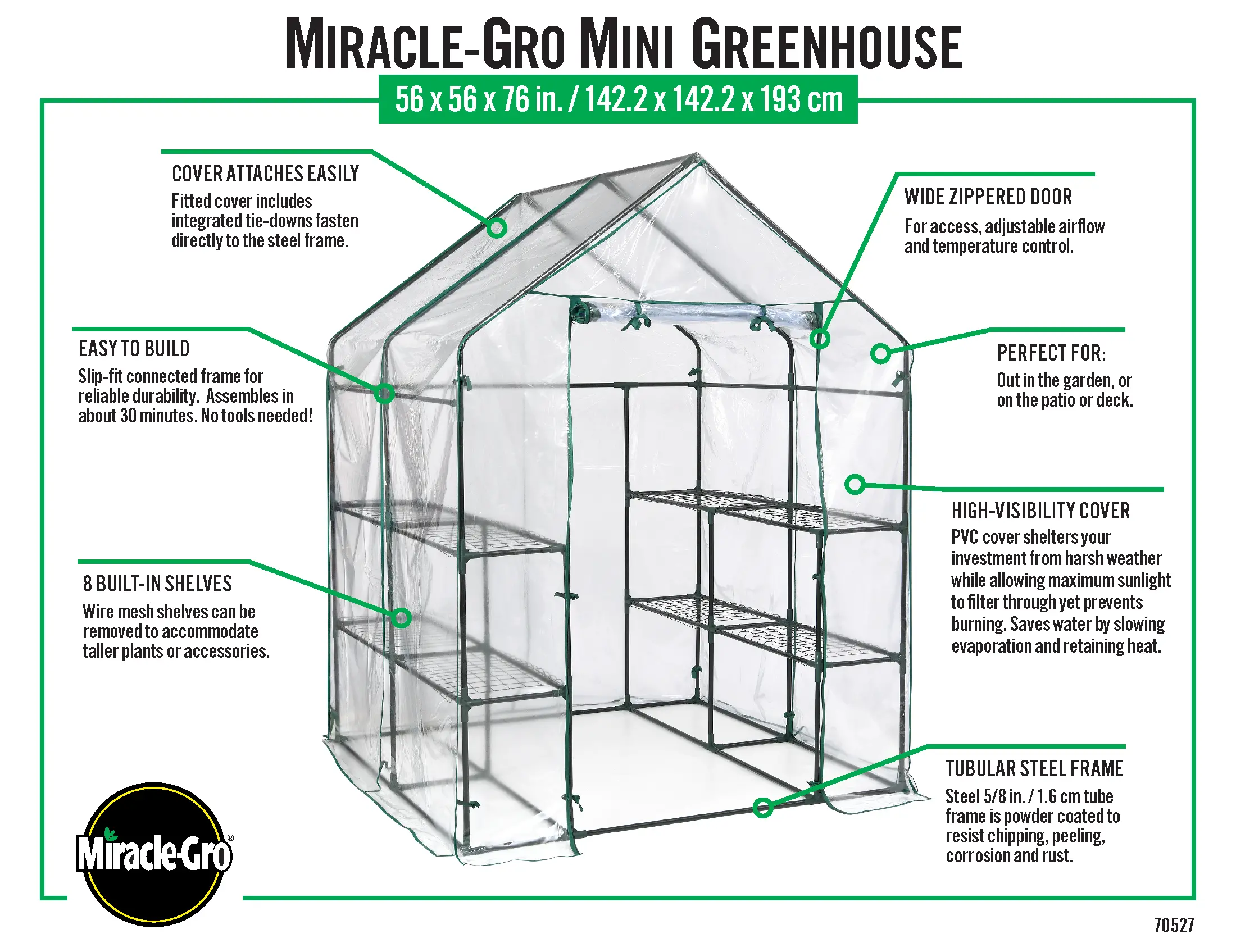 Miracle-Gro Clear Mini Greenhouse-9