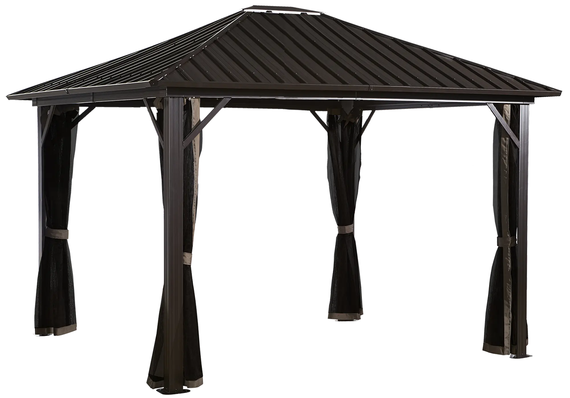 Sojag Genova 12' Dark Brown Gazebo-1