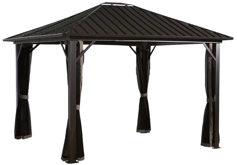 Sojag Genova 12' Dark Brown Gazebo