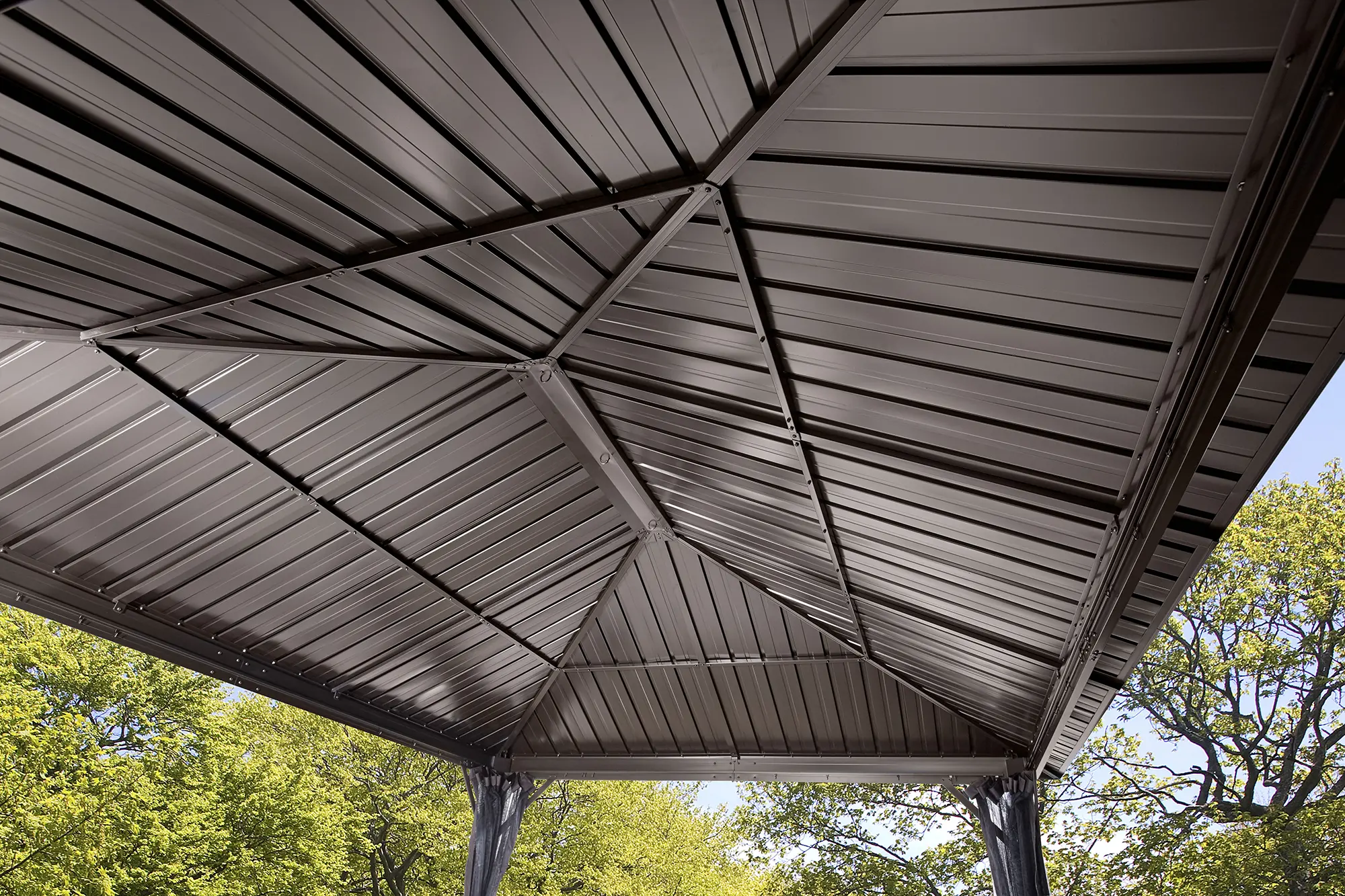 Sojag Genova 12 x 16 Dark Brown Gazebo-4