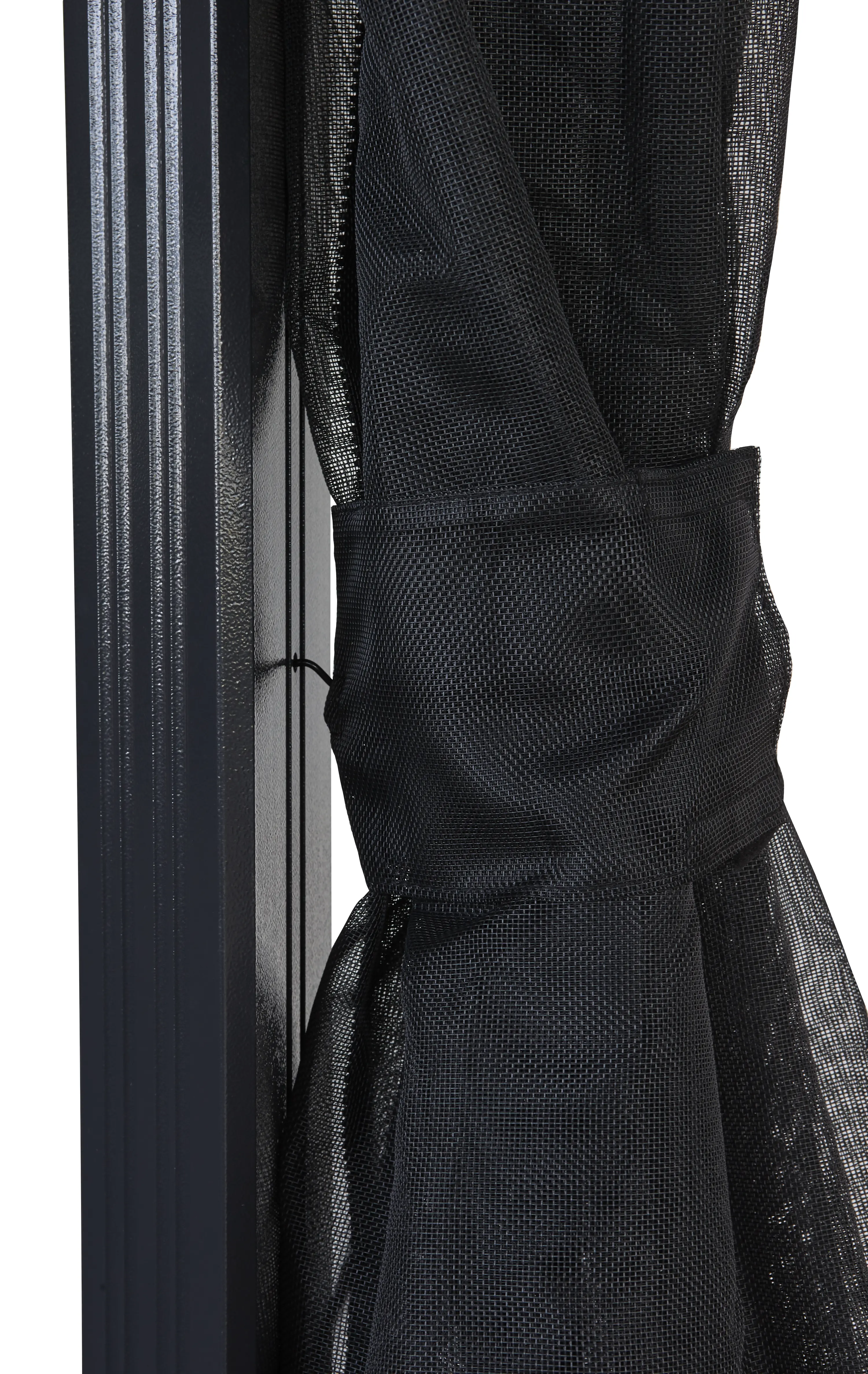 Sojag Kiana 10 x 12 Black Double Roof Gazebo with Netting-4