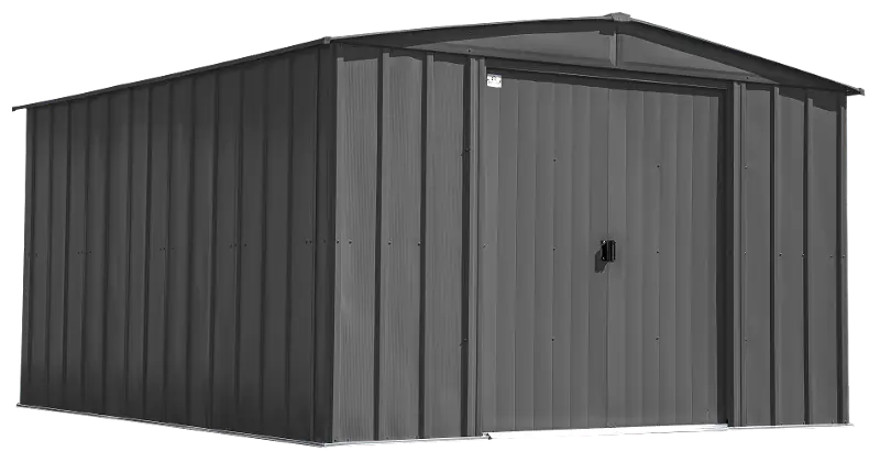 Arrow Classic 10 x 14 Charcoal Steel Storage Shed