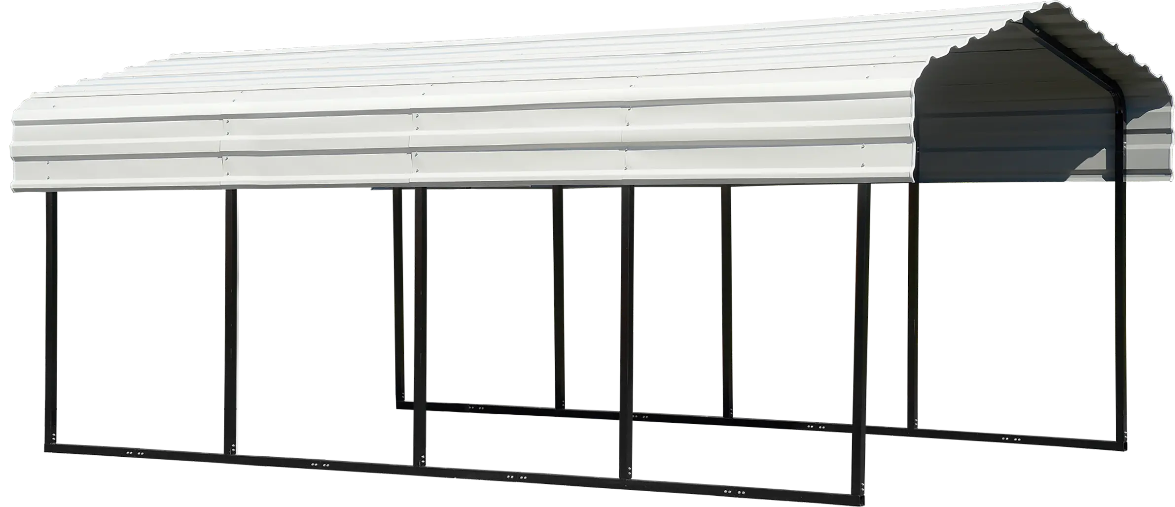 Arrow 10 x 20 Eggshell Carport-1