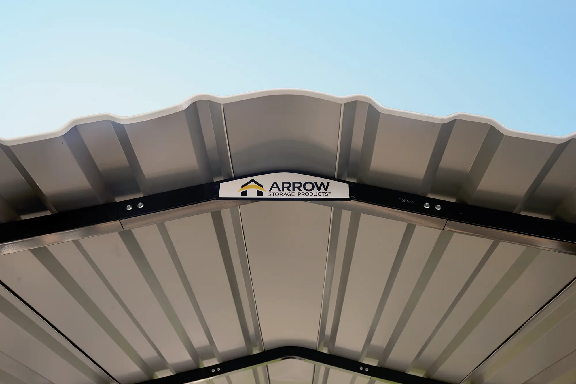 Arrow 10 x 20 Eggshell Carport-3