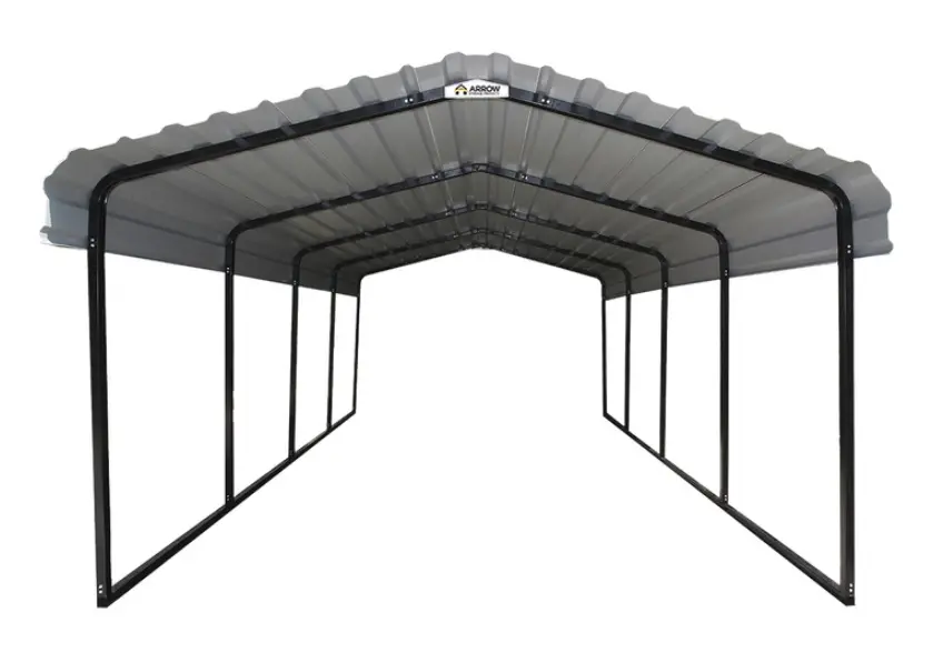 Arrow 12 x 20 Eggshell Carport-8