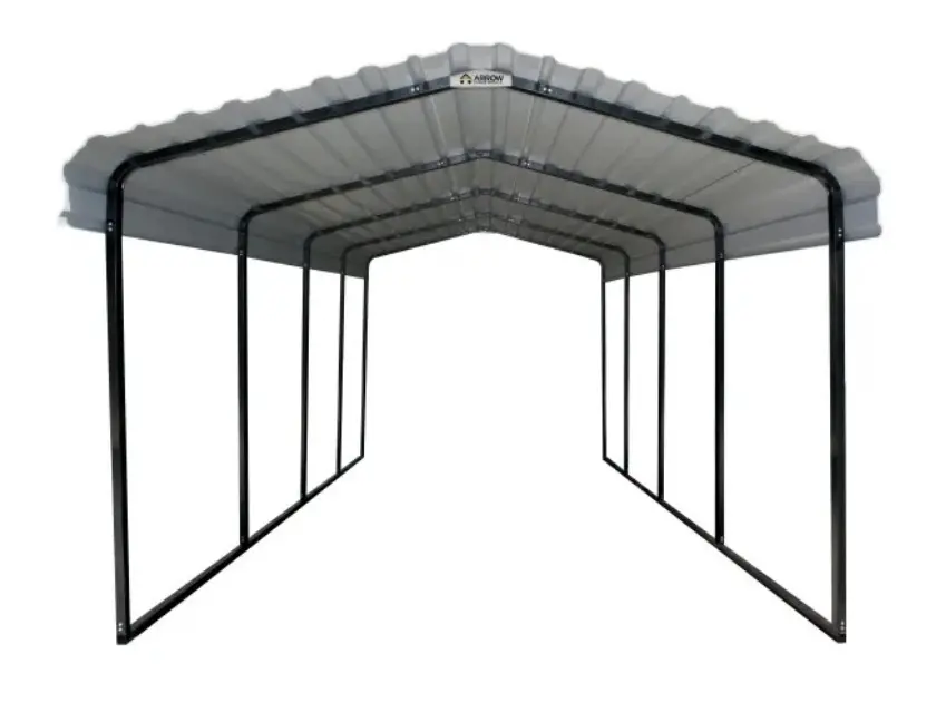 Arrow 12 x 24 Charcoal Carport-9