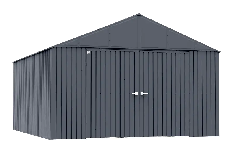 Arrow Elite 12 x 16 Anthracite Steel Storage Shed