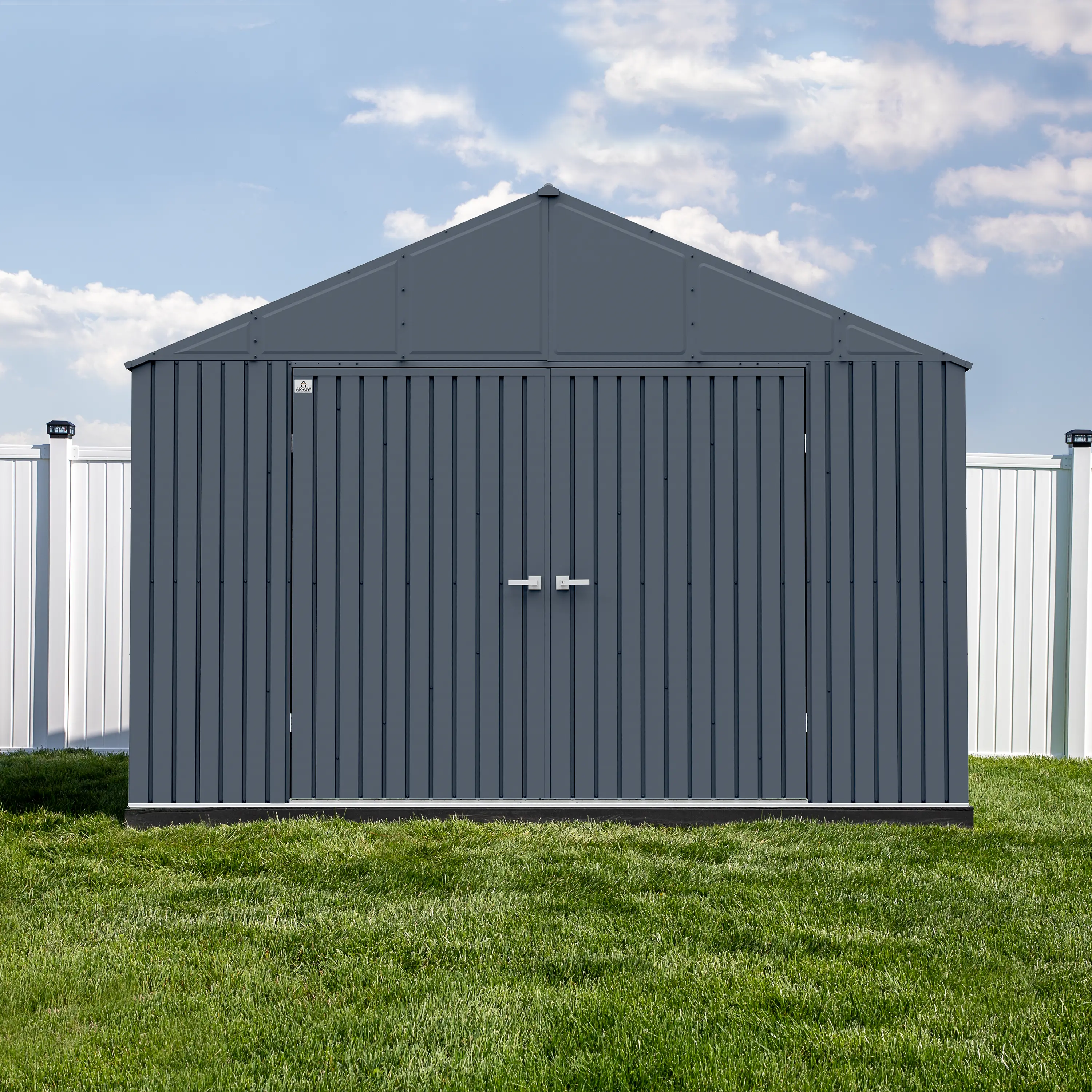 Arrow Elite 12 x 16 Anthracite Steel Storage Shed-2