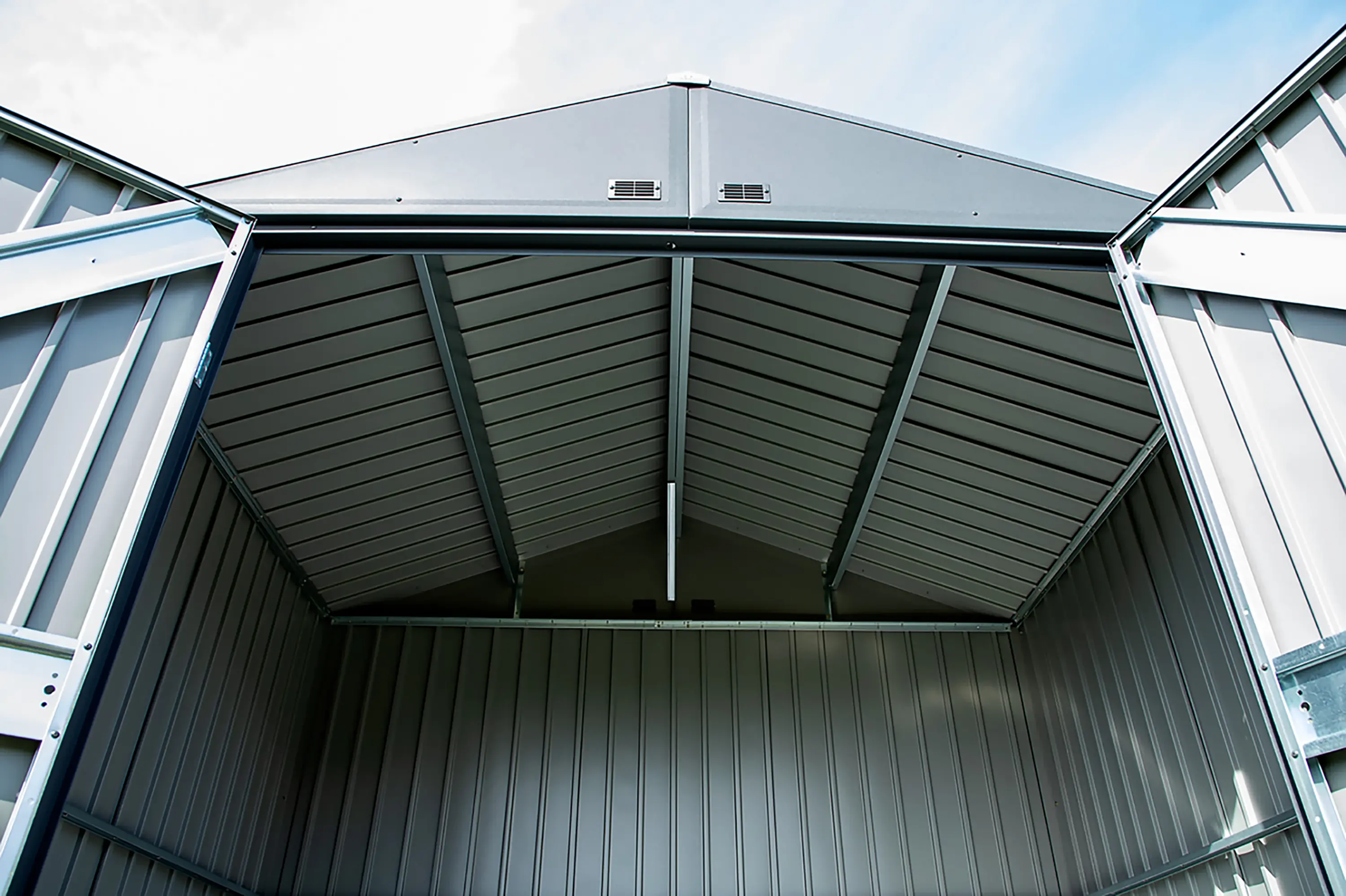 Arrow Elite 12 x 16 Anthracite Steel Storage Shed-4