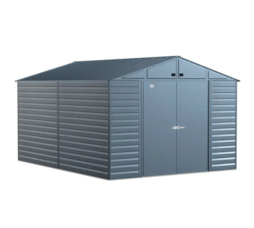 Arrow Select 10 x 14 Blue Gray Storage Shed-1
