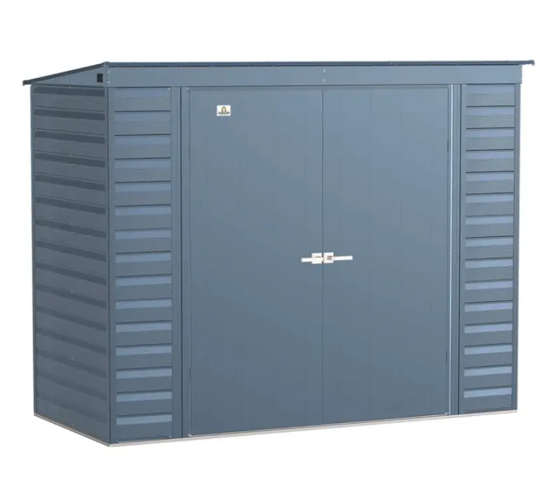 Arrow Select 8 x 4 Blue Gray Storage Shed