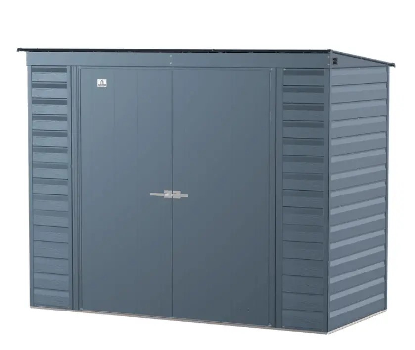 Arrow Select 8 x 4 Blue Gray Storage Shed-3