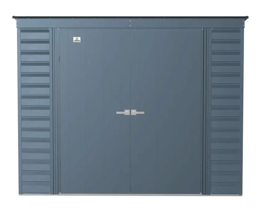 Arrow Select 8 x 4 Blue Gray Storage Shed-4