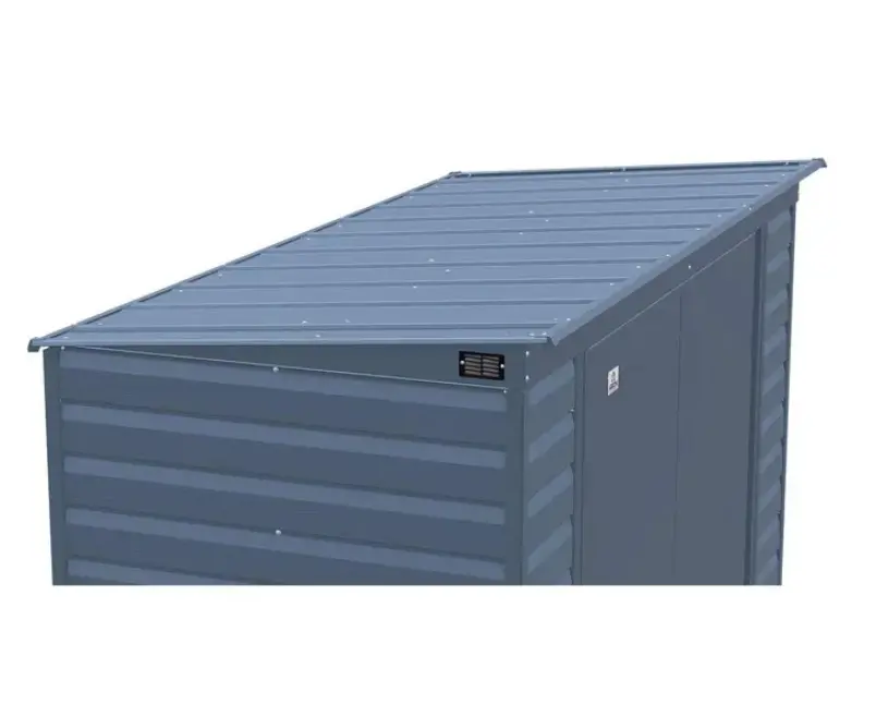 Arrow Select 8 x 4 Blue Gray Storage Shed-7
