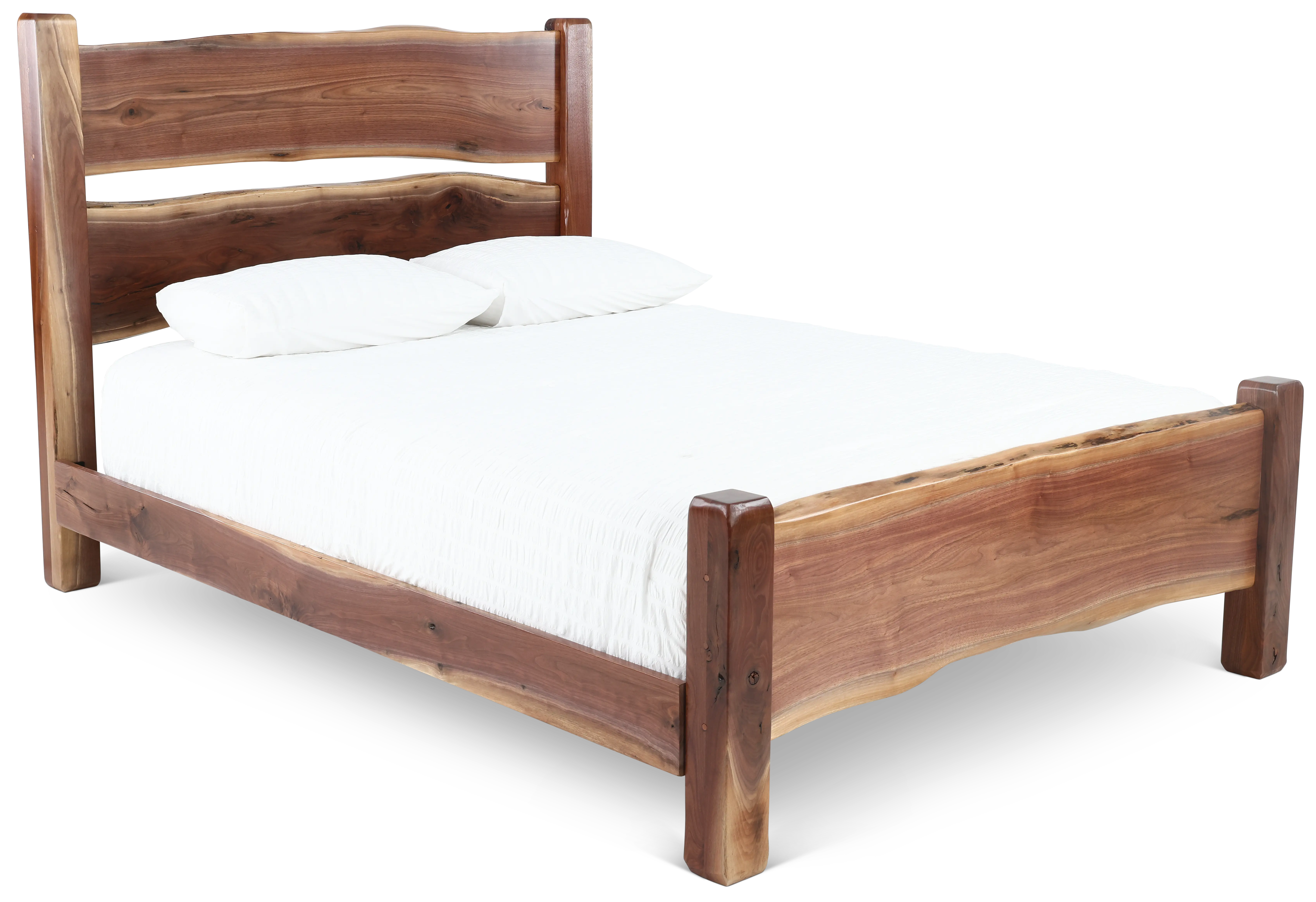 Live Edge Walnut King Bed-1